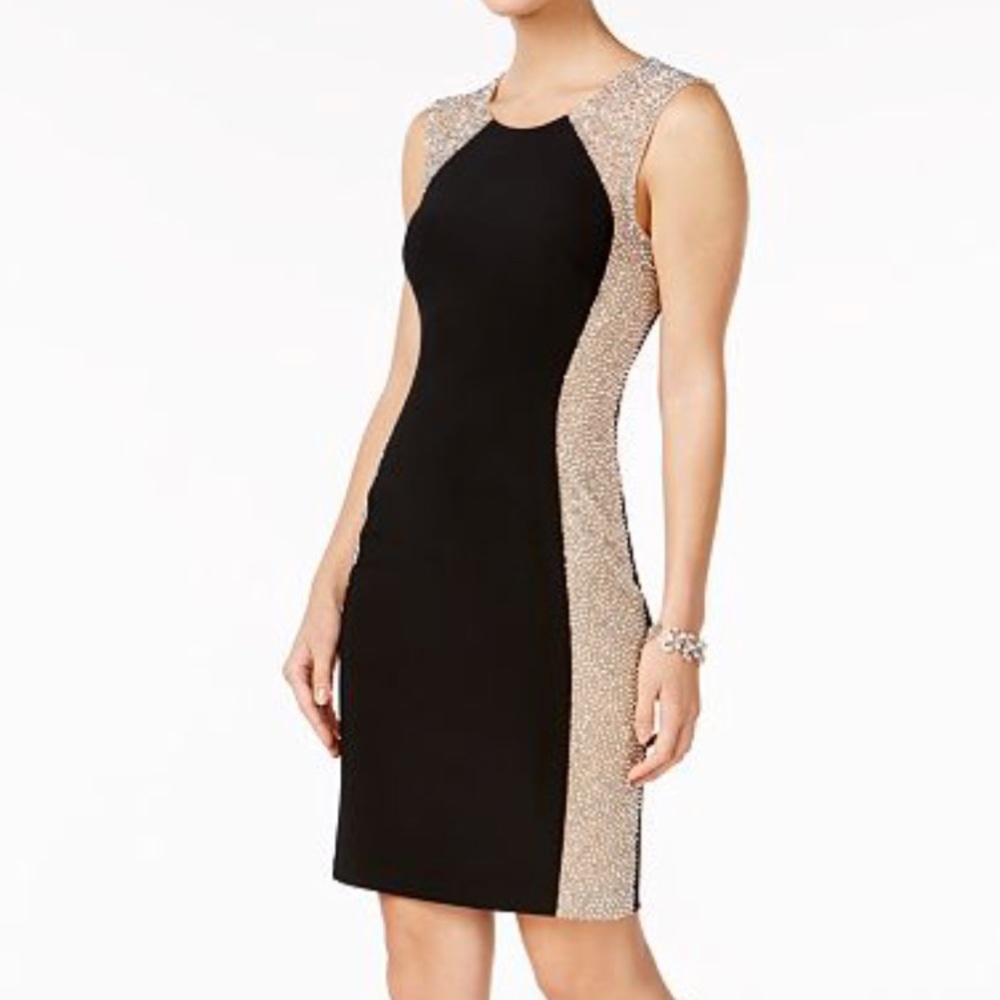 Embellished Sheath Dress